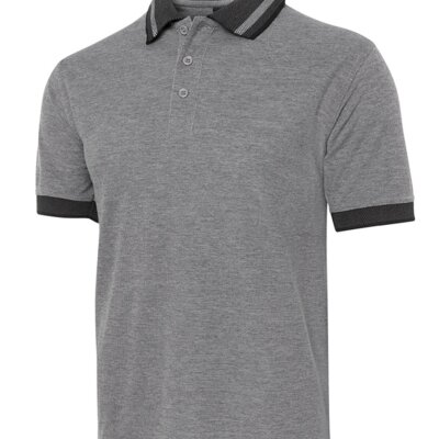 JB's  BIRDS EYE POLO   CHARCOAL - S Thumbnail