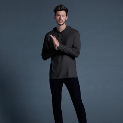 Softstyle Adult Long Sleeve Hooded T-Shirt Thumbnail