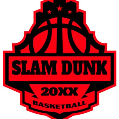 SLAM DUNK Basketball Logo Template Thumbnail