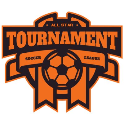 Tournament Soccer league logo template Thumbnail