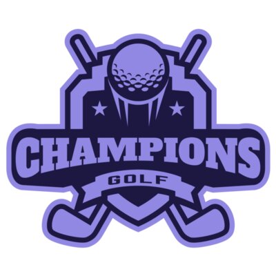 Champions Golf logo template Thumbnail