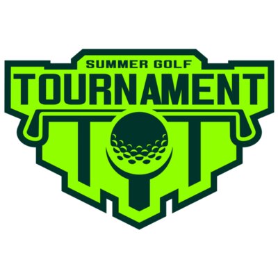 Tournament Summer golf logo template Thumbnail