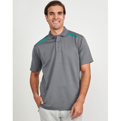 PS93 MENS SUSTAINABLE POLY/COTTON CONTRAST SS POLO Thumbnail