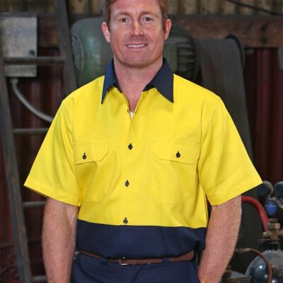 SW53 COTTON DRILL SAFETY SHIRT Thumbnail