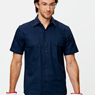 WT03 Cotton Drill Short Sleeve Work Shirt Thumbnail