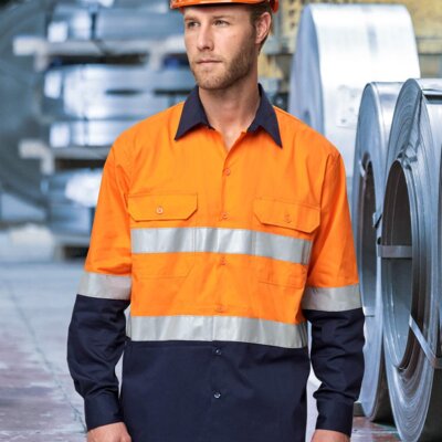 SW82 UNISEX HI VIS COOL-BREEZE SAFETY LS SHIRT (GENERIC TAPE) Thumbnail