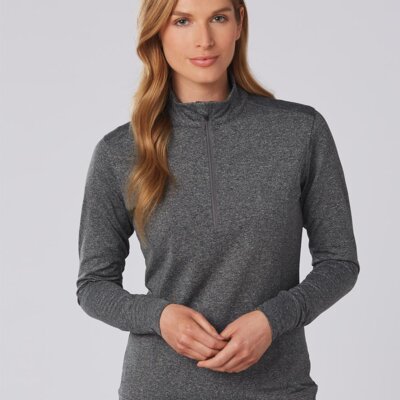FL26 Ultimate Half Zip Long Sleeve Sweat Top- Ladies Thumbnail