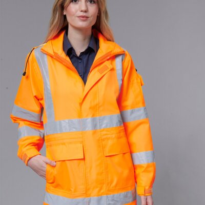 SW77 VIC Rail Hi Vis 3 in 1 Safety Jacket and Vest - Unisex Thumbnail