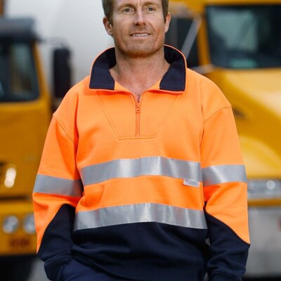 SW14 HI-VIS LONG SLEEVE FLEECE SWEAT Thumbnail