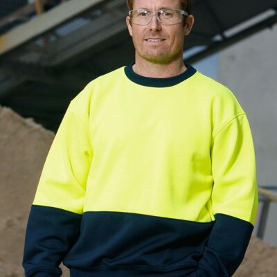 SW09 HI-VIS 2 TONE CREW NECK Thumbnail