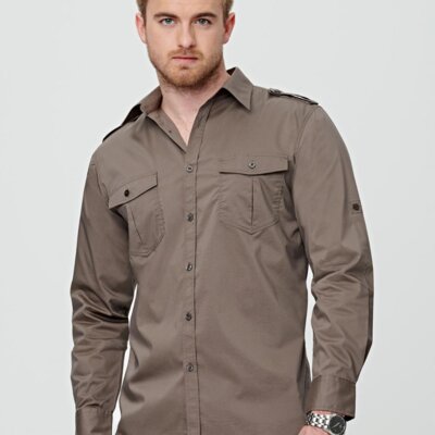 M7912 Men's Long Sleeve Military Shirt Thumbnail