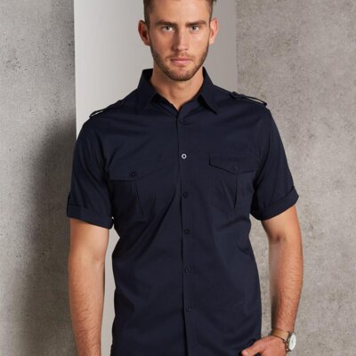 M7911 Men's Short Sleeve Military Shirt Thumbnail