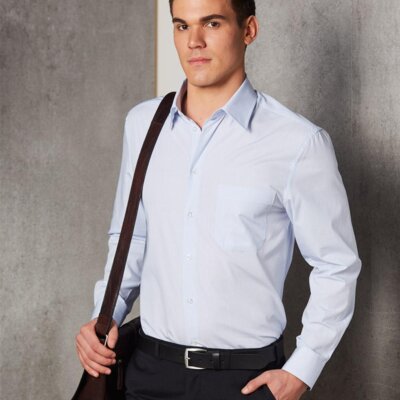 M7360L Men's Mini Check Long Sleeve Shirt Thumbnail