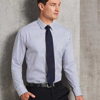 M7310L Men's Executive Sateen Stripe Long Sleeve Shirt Thumbnail