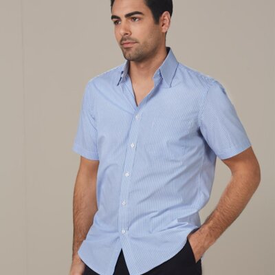 M7231 Men's Balance Stripe Short Sleeve Shirt Thumbnail