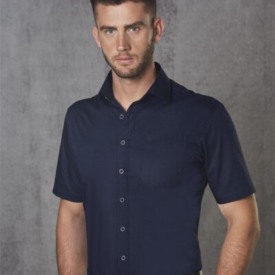 M7110S BARKLEY MENS TAPED SEAM SHORT SLEEVE SHIRT Thumbnail