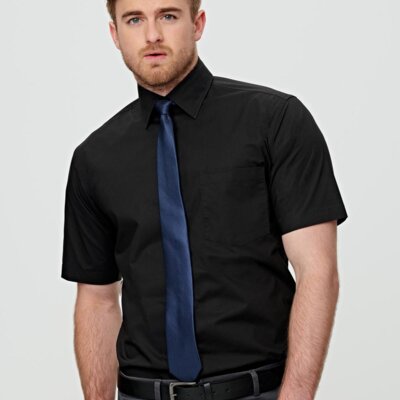 M7020S Men's Cotton/Poly Stretch Short Sleeve Shirt Thumbnail