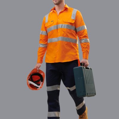 WP08HV PRE-SHRUNK DRILL PANTS WITH 3M TAPES Stout Size Thumbnail