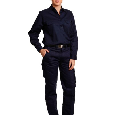 WP15 LADIES' HEAVY COTTON DRILL CARGO PANTS Thumbnail