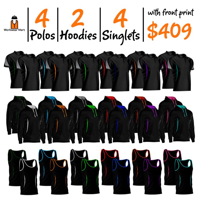 10 PACK DEAL WITH FRONT LOGO PRINTED Thumbnail