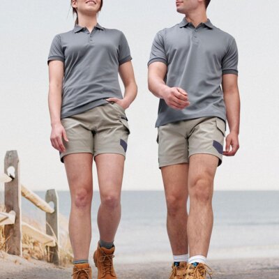 WP29 UNISEX COTTON STRETCH DRILL CUFFED WORK SHORTS Thumbnail