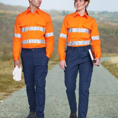 WP26 UNISEX COTTON STRETCH RIP-STOP WORK PANTS Thumbnail