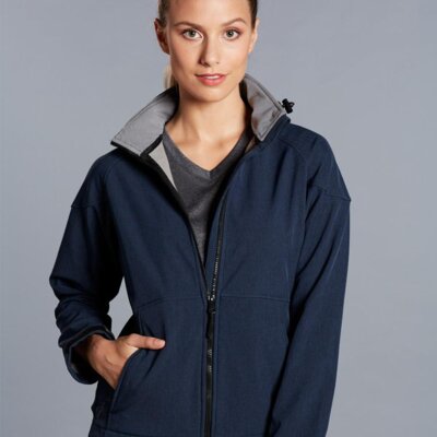 JK34 ASPEN Softshell Hood Jacket Ladies' Thumbnail