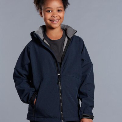 JK33K ASPEN Softshell Hood Jacket Kids' Thumbnail