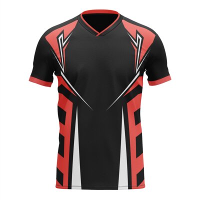 V Neck Soccer Jersey Design 1 F Thumbnail