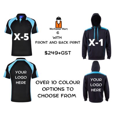 6 Pack with Front and Back Print Thumbnail