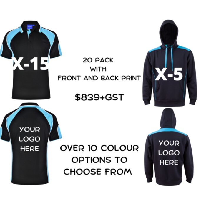 20 Pack with Front and Back Print Thumbnail