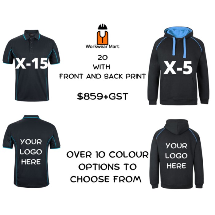 20 Pack with Front and Back Print Thumbnail