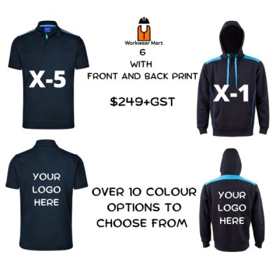 6 Pack with Front and Back Print Thumbnail