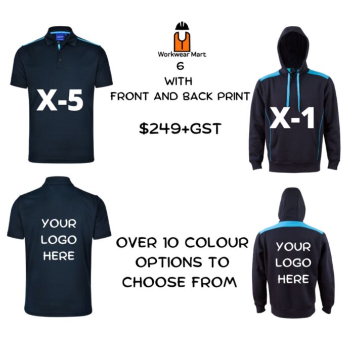 6 Pack with Front and Back Print Thumbnail