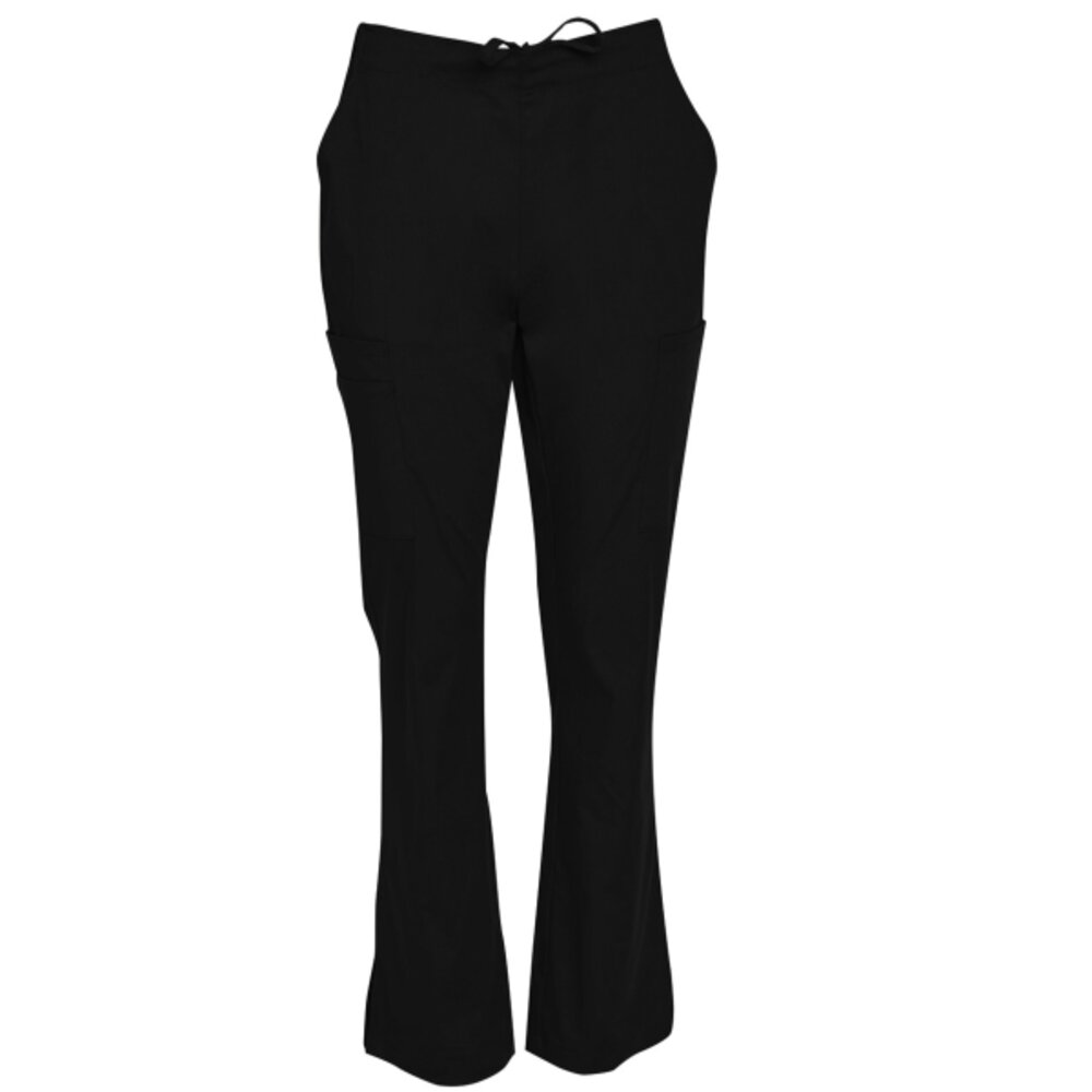 M9720 LADIES SEMI-ELASTIC WAIST TIE SOLID COLOUR SCRUB PANTS Thumbnail